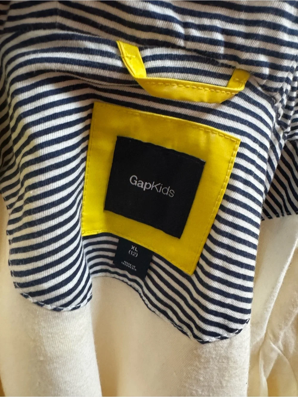 ☔️ GapKids Yellow Slicker Raincoat 🧥 Hooded Jacket Classic Style | Lined